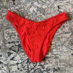 Mara Hoffman NWT  Cece Crinkled Bikini Bottom in Red Size Small Photo 3