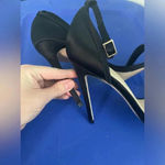 ASOS Black Ankle Strap Heels Minimalist Evening Party Dress Shoes Photo 7