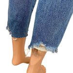 PacSun Blue Vintage Icon Straight Leg Distressed Cropped Raw Hem Jeans Size 23 Photo 7