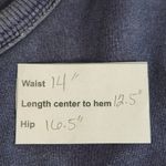 Gap  Blue T-Shirt Knit Mini Skirt with Raw Edge Detail Size XS Pull-on Mini Skirt Photo 9