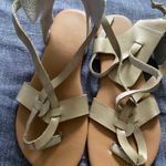 Gold Flat Sandals Women Europe Size 39 Photo 0