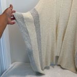 Anthropologie Saturday Sunday Striped Eyelash Shrug Sweater 0/S Gray Photo 4