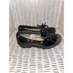 UGG  Ashdale Duck Shoes Black Patent Leather‎ Shearling Fur Lined 1901 US 6 Photo 3