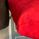 Gucci GG pattern Large tote Duffle Bag Tote Bag Nylon Red Photo 1