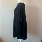 Michael Kors Sweater Tunic Exposed Zipper Black Size XL Photo 4