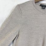 Katherine Barclay  Womens Merino Wool Sweater Size M Neutral Minimal Quiet Luxury Photo 3