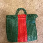 Gucci  Raffia Linen Web Cestino Tote Bag Photo 1