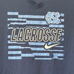 Nike UNC University of North Carolina Lacrosse  Women's V-Neck Athletic Tee Shirt Photo 1