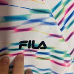 FILA multicolor neon rainbow performance quarter zip top size S Photo 11