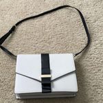 Kate Spade NWOT Kate space shoulder bag white/blk leather Photo 0