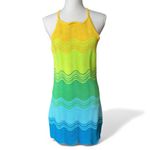 Torn By Ronny Kobo Scuffed Lemon Hope Knit Mini Dress Size crochet multicolor Photo 1