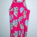 Rima XXL Sleeveless Fishing Island Scene Tunic Top Dress Plus Pink Photo 0