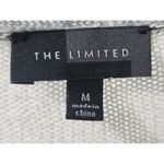 The Limited  Draped Cardigan Open Front Lightweight Gray Cream Size M‎ Photo 2