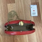 Sondra Roberts Oval Croc Embossed Clutch Photo 5