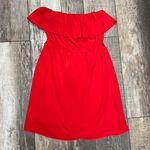 Forever 21 Red Strapless Mini Dress With Flowy Ruffled Bodice Size Medium Photo 10