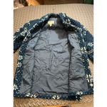 Vintage 90s LL Bean‎ Native Deep Pile Jacket Button Fleece USA Made Long Medium Blue Photo 7