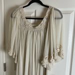 Free People  Ivory Etheral Embellished Chiffon Mini Dress-small Photo 11