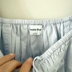 NWT Aritzia Sunday Best Martine Poplin Short Sleeve Mini Dress in Light Blue Photo 6