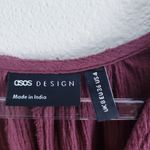 ASOS Textured Plunge Short Sleeve Blouse Photo 6