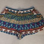 American Eagle  Outfitters Floral Shorts M Dopamine Bohemian Coconut Girl Classic Photo 0