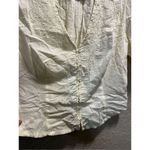 Free People  White Embroidered Blouse Woman’s Size Large Small Stain Photo 4