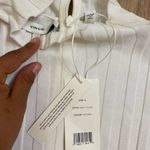 Vince  White Sleeveless Pleated Blouse Photo 4