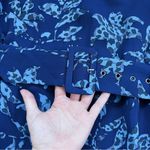 Reiss • Melody Printed Dress With Embellished Detail blue floral beaded mini Photo 8