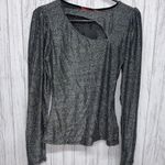 n:philanthropy Womens Size M  Delia Black Silver Metallic Top NWT Photo 1