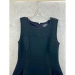 Maeve by Anthropologie Small Fit Flare Debutante Dress Scuba Neoprene Black Photo 7