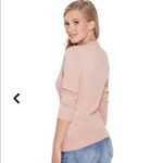 Guess  Chain Lace Up Sweater Pink Rose Gold L Photo 3
