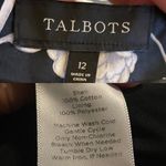 Talbots Womens Skirt Black White Birdcage Scalloped Hem Whimsical Size 12 Photo 6