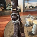 Brighton  NIKKI Brown Bronzed LEATHER Med. Messenger HOBO Messenger Shoulder BAG Photo 2