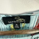 Suzanne Betro Suzanne Betro M Floral Pleated Blouse Top Boho Cottagecore Fairy Romantic NWT Photo 1