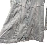 Free People  Thea Blue Denim Long Bell Sleeve Mini Dress Size Small Photo 11
