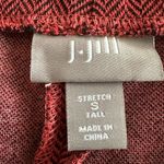 J.Jill Women's Red Herringbone Pull On Stretch Pencil Skirt - Size S Tall Photo 3