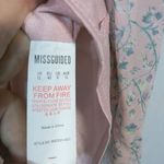 Missguided  Pink Chiffon Dress In Floral Spring Easter Size 8 Photo 6