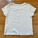 Brandy Melville John Galt Mushroom Shirt Baby Tee White Photo 2
