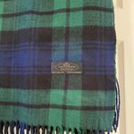 Green and Blue Plaid Scarf (No Brand) 100% Cashmere Photo 0