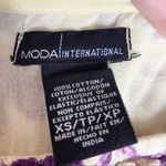 Moda VINTAGE International Purple Tie Dye Strapless Mini Party Dress Size XS Photo 5