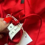 NWT Asymmetrical Bandeau Mini Dress in Scarlet Red Size 0 Photo 5