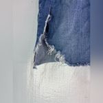 Wax Jean S Raw Hem Distressed Blue Denim Mini Skirt Photo 4