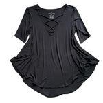 American Eagle  Soft & Sexy Oversized Flowy Whimsigoth Short Sleeve Top Photo 0