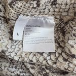 Reformation  Jaz Python Snake Print Wrap Midi Dress Gray Size L Photo 5