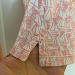 Lands' End  Light Pink Sailboat Pattern Womens Polo Shirt, Size Small Photo 3