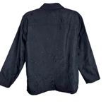 c.l.o.t.h.e.s Black Collared Long Sleeve Floral Beaded Sequin Button Up Size L Size L Photo 1