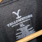 Yellowstone sweatshirt raw hem xl soft cotton polyester blend NEW Black Photo 2