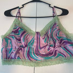 Nasty Gal EUC |  women’s lace marbled tank — size‎ 10 Photo 0