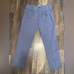 Sundance Womens Amelia linen Pant in Blue Stripe 12 $100 stripes fall casual Photo 8