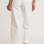 Marine layer Bridget Slim Wide Leg Crop White Pant Size 14 NWT Photo 3