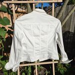 Talbots  Stretch White Jean Jacket 6 Photo 5